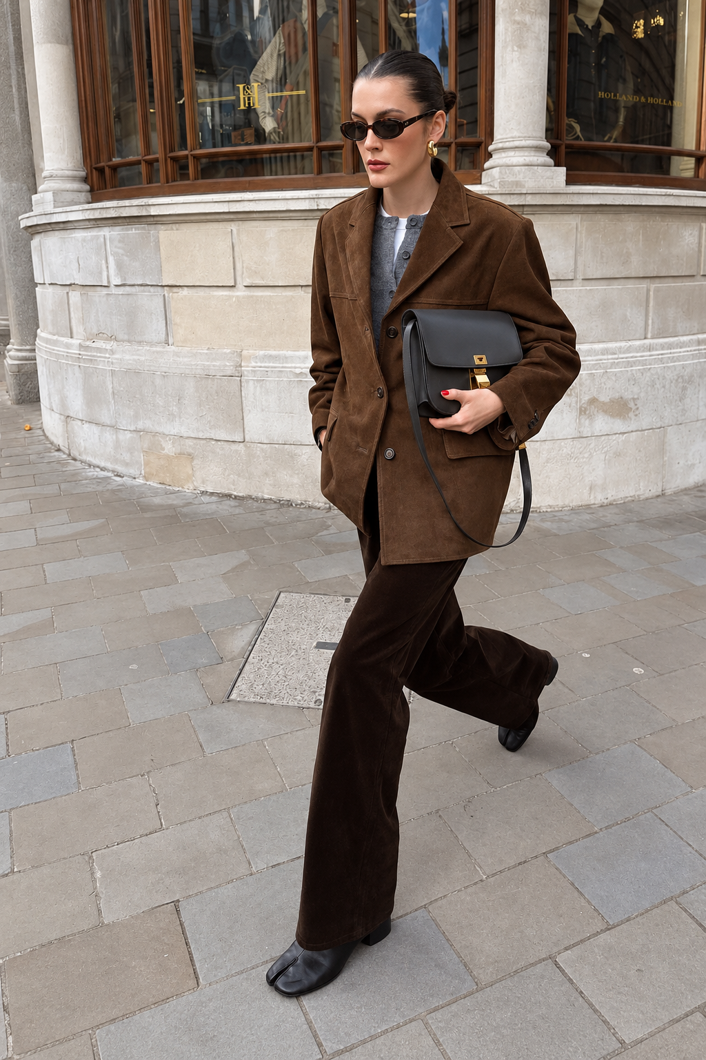 Banbury – Blazer in Wildlederoptik – Produktansicht