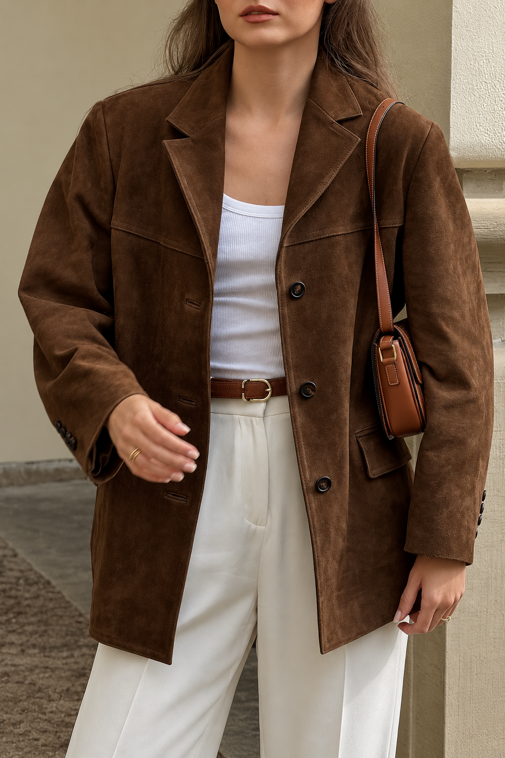 Banbury – Blazer in Wildlederoptik – Produktansicht