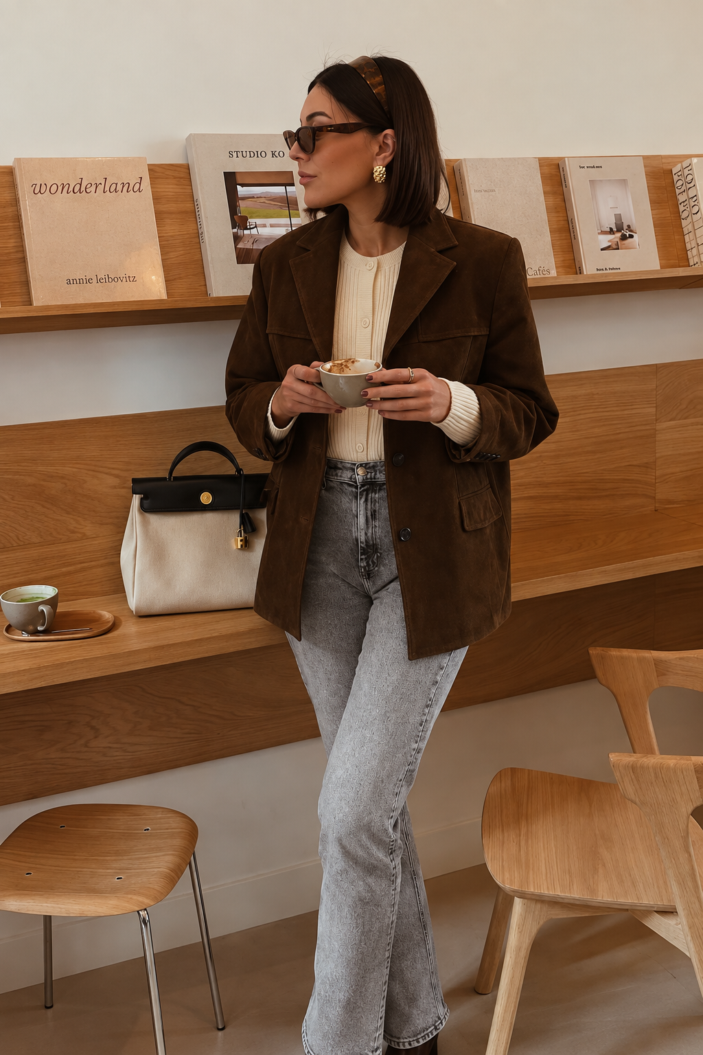 Banbury – Blazer in Wildlederoptik – Produktansicht