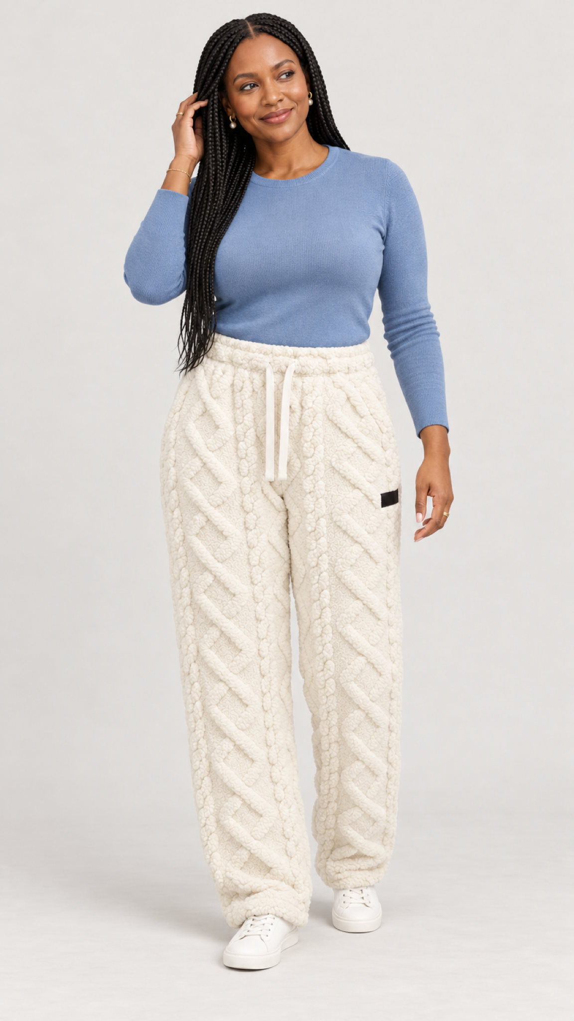 Alina Loungehose in Beige – movimento