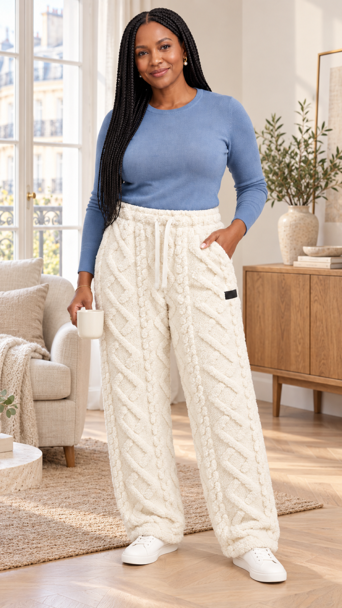 Alina Loungehose in Beige – interior