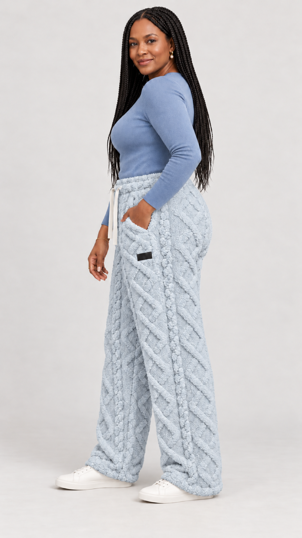 Alina Loungehose in Grau – lateral