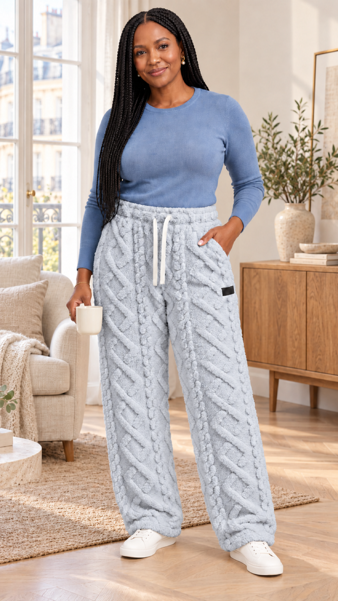 Alina Loungehose in Grau – interior