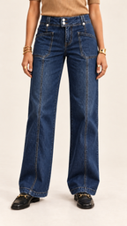 Amelie Stretch-Jeans – Dunkelblau – Ansicht 7