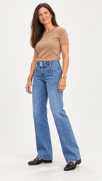 Amelie Stretch-Jeans – Mittelblau – Ansicht 4