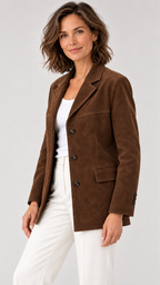 Banbury – Blazer in Wildlederoptik, Seitenansicht