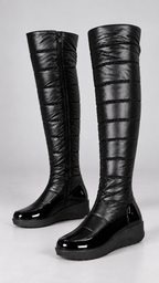 Bootara – Schwarze Winterstiefel, Produktansicht