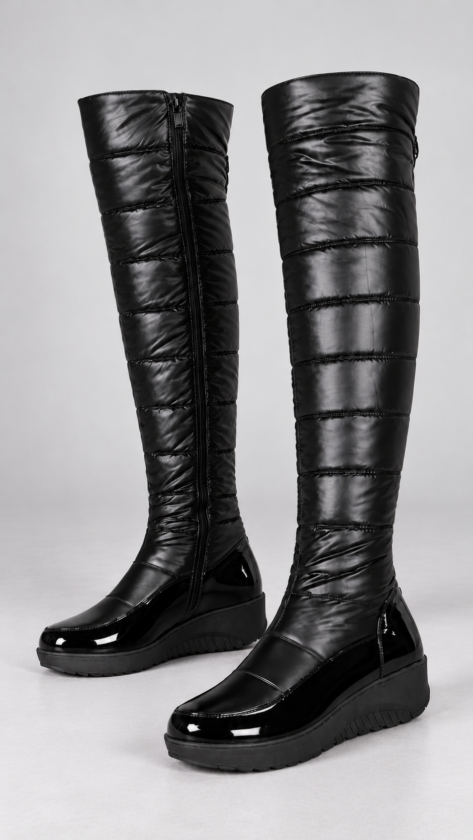Bootara – Schwarze Winterstiefel, Produktansicht