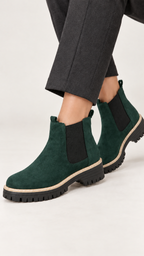 Chelsea-Stiefeletten – Grün – Am Fuß