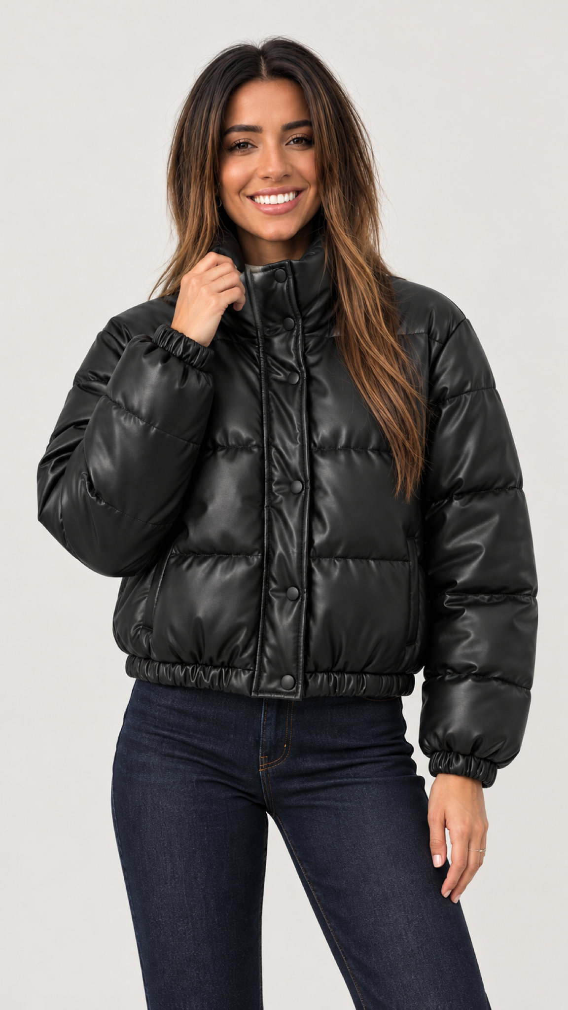 Julia Bomberjacke Schwarz – 04-detalhe
