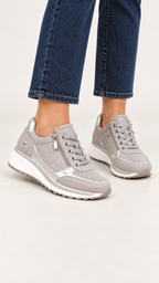 Sneaker mit Keilsohle – Grau – Ansicht 3