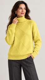 Marcelle Pullover Gelb – 04-detalhe