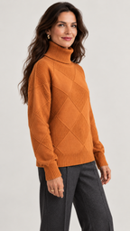 Marcelle Pullover Orange – 03-lateral