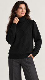 Marcelle Pullover Schwarz – 04-detalhe