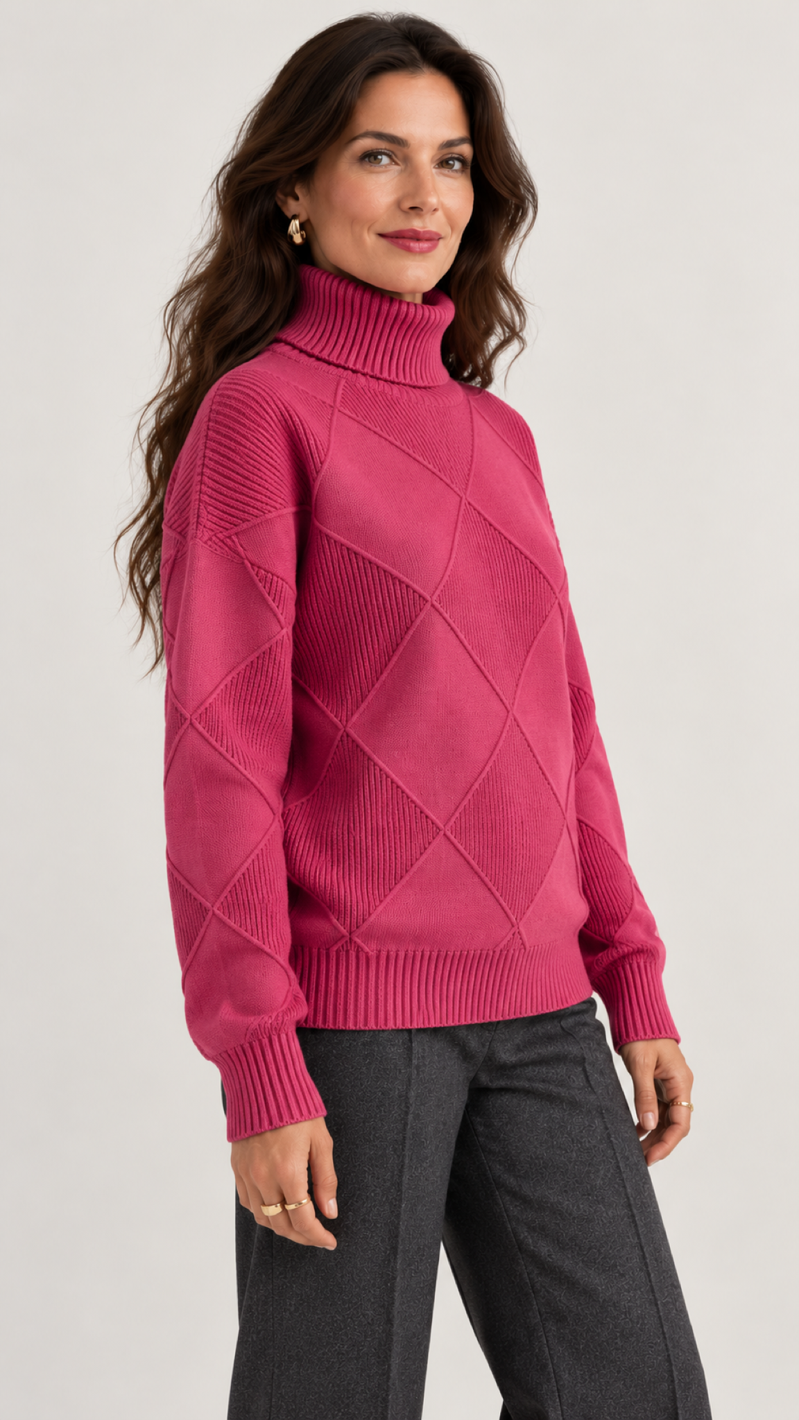 Marcelle Pullover Rosa – 03-lateral