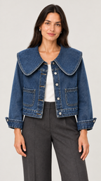 Minea Jeansjacke in Blau – 04-detalhe
