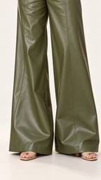 Retro-Chic PU-Hose – Green – Ansicht 6