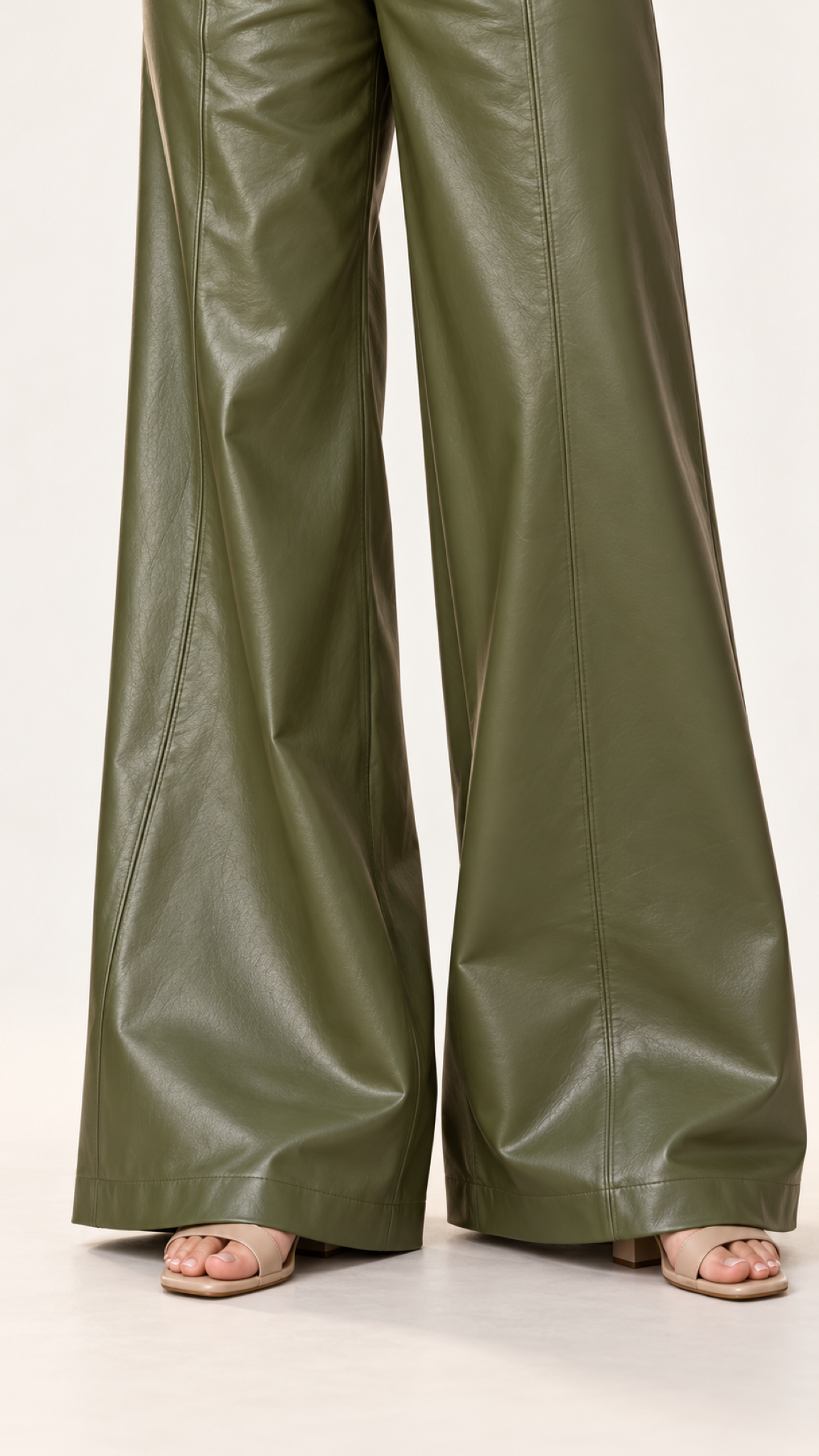 Retro-Chic PU-Hose – Green – Ansicht 6