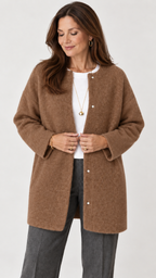 Ruperta Strickjacke in Braun – detalhe