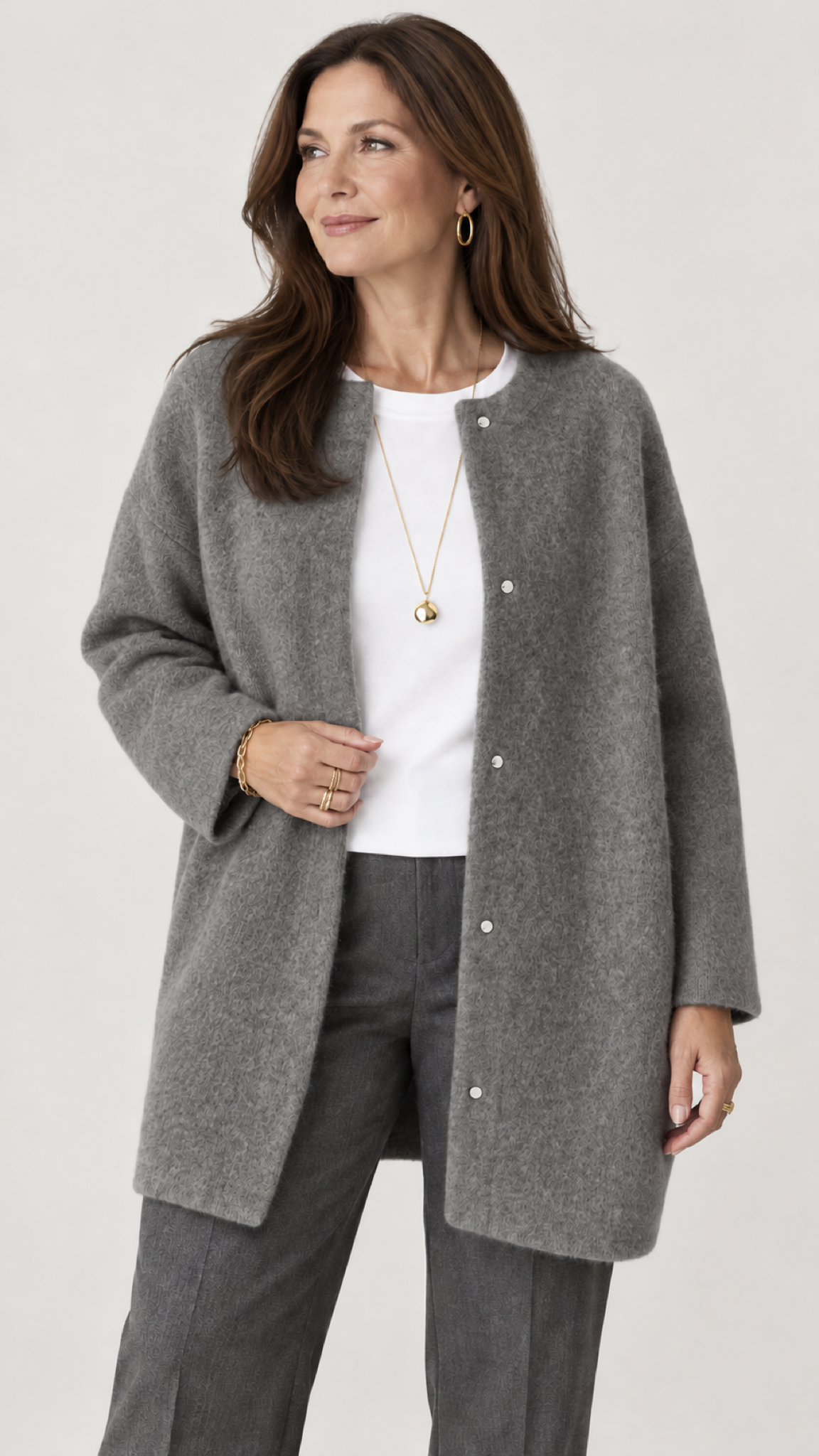 Ruperta Strickjacke in Grau – capa