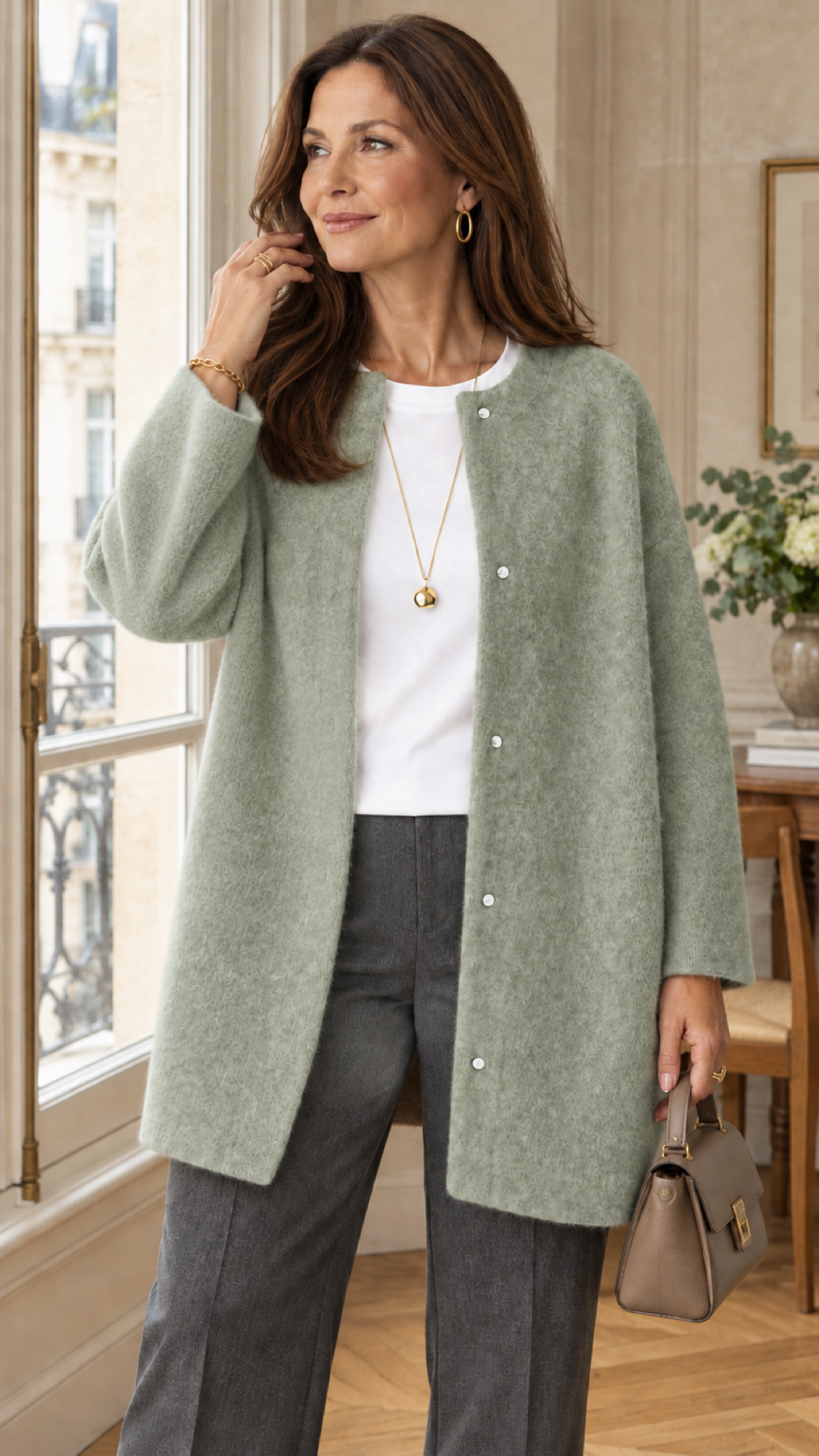 Ruperta Strickjacke in Grün – interior