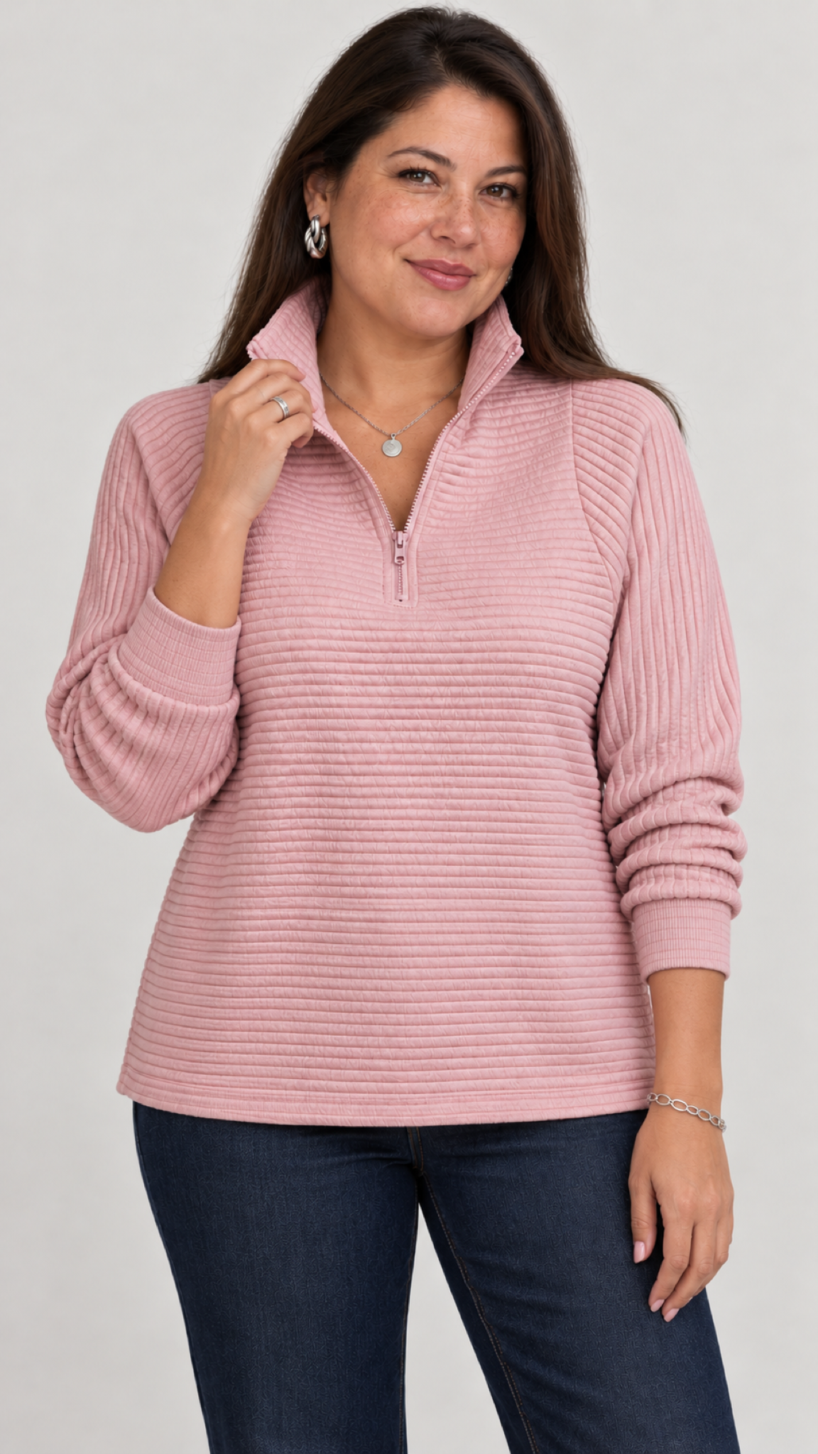 Vilja Pullover in Hellrosa – gola