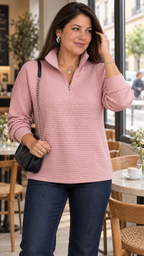 Vilja Pullover in Hellrosa – cafe