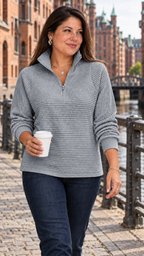 Vilja Pullover in Grau – hamburgo
