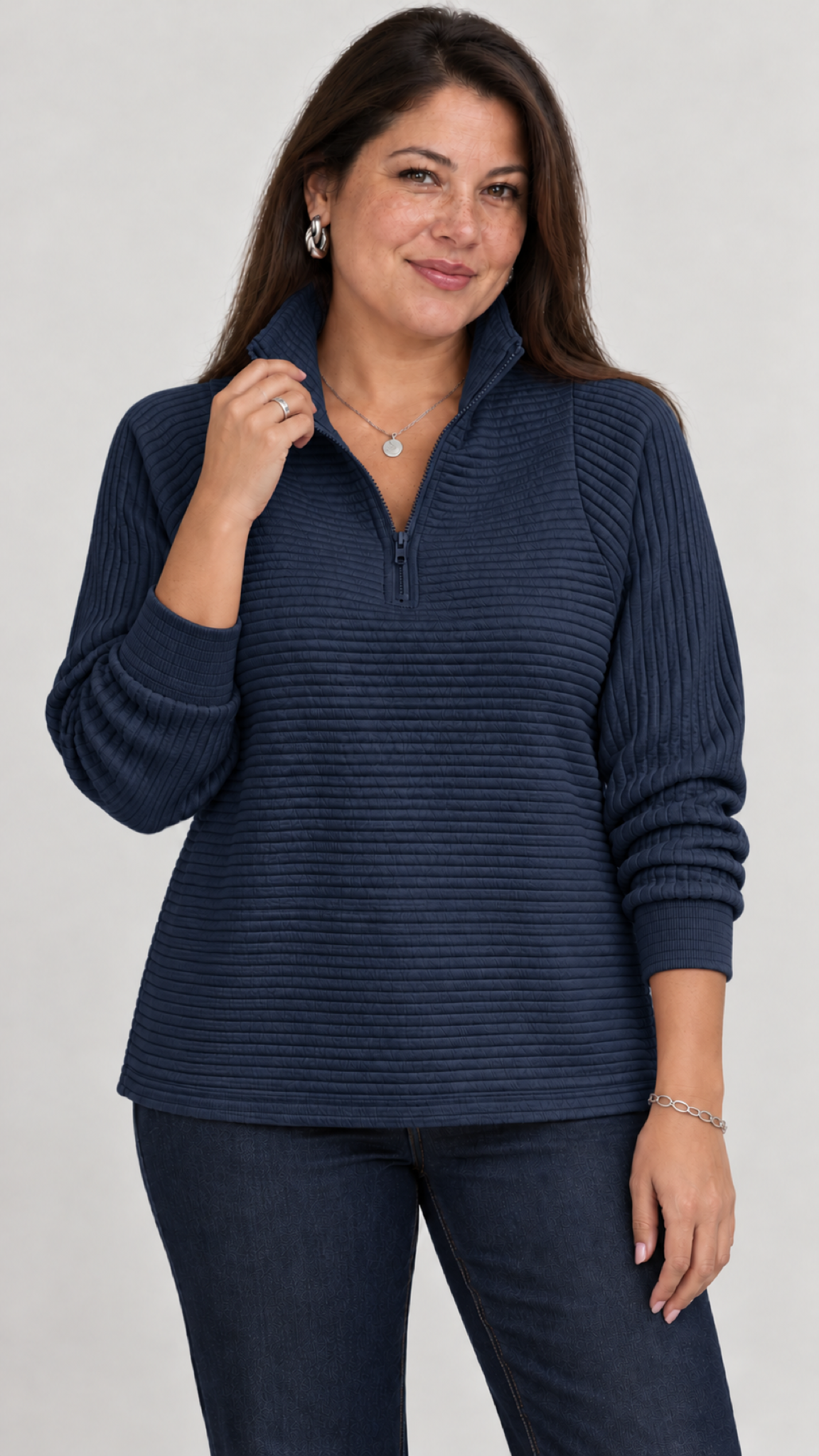 Vilja Pullover in Blau – gola