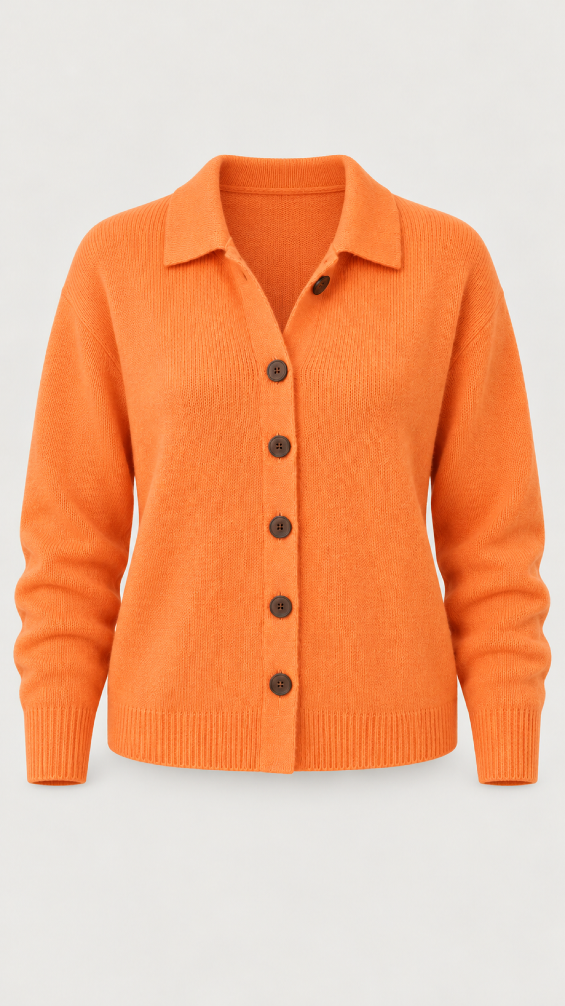Yvaine Strickjacke in Aprikose – Produktansicht
